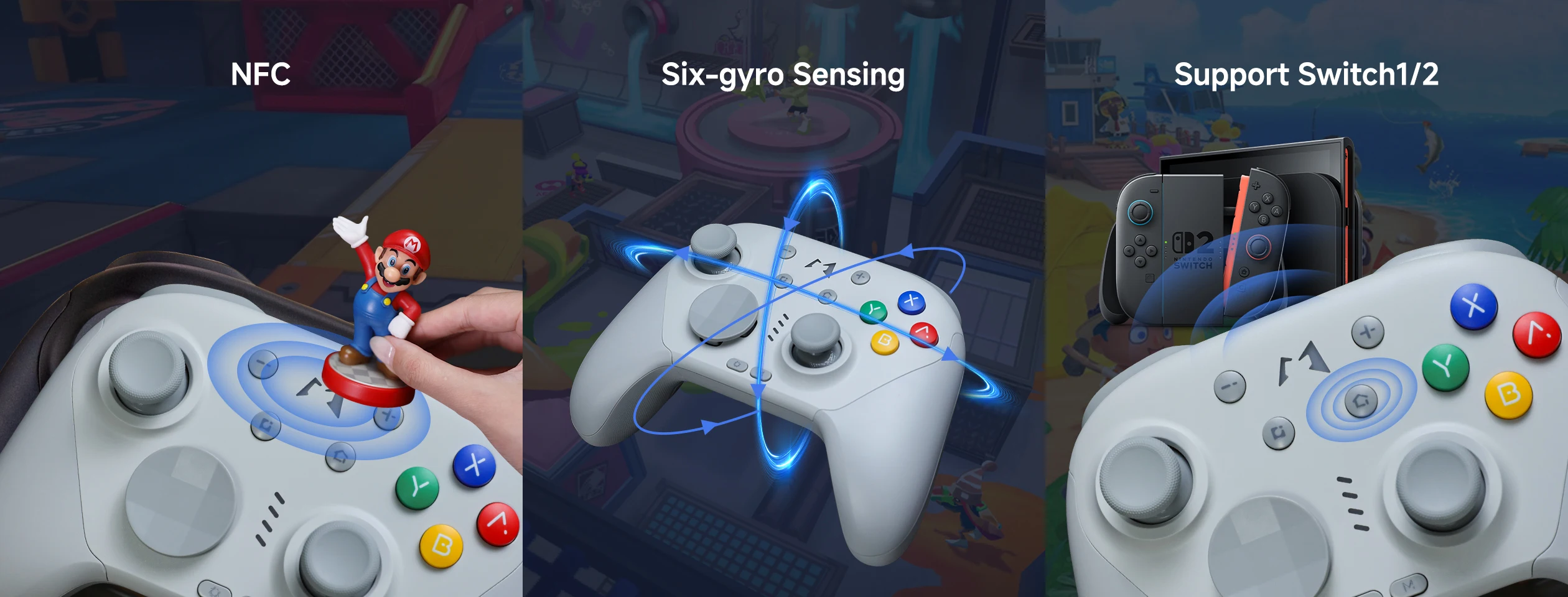 MOBAPAD CHITU 2 Kabelloser Bluetooth-Gamepad TMR Joystick HD Rumble Mechanischer Controller für Switch 2 PC Android iOS mit Ladefunktion – Detail 8