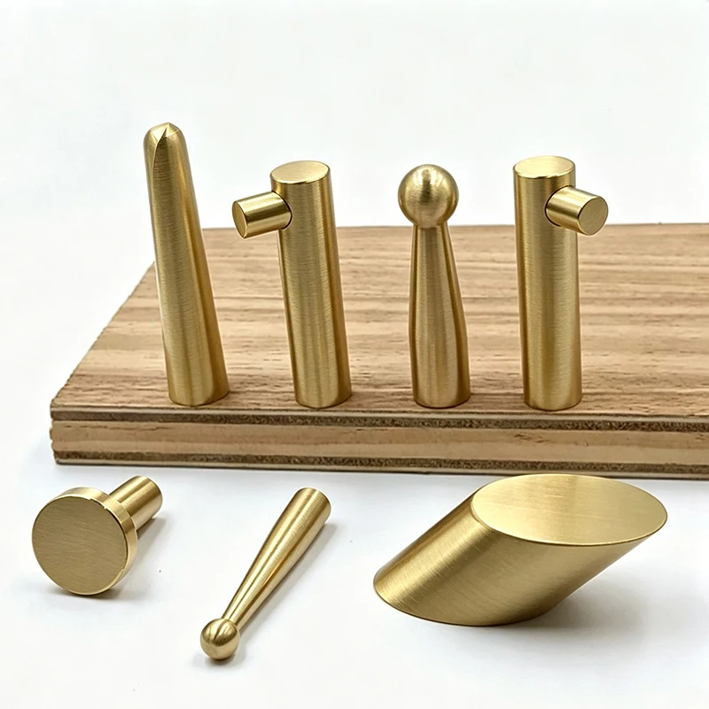 Solid Brass Wall Mounted Hooks, Gold Metal Coat Towel Hat Key Hooks, Bathroom Kitchen Entryway Home Organizer Hardware