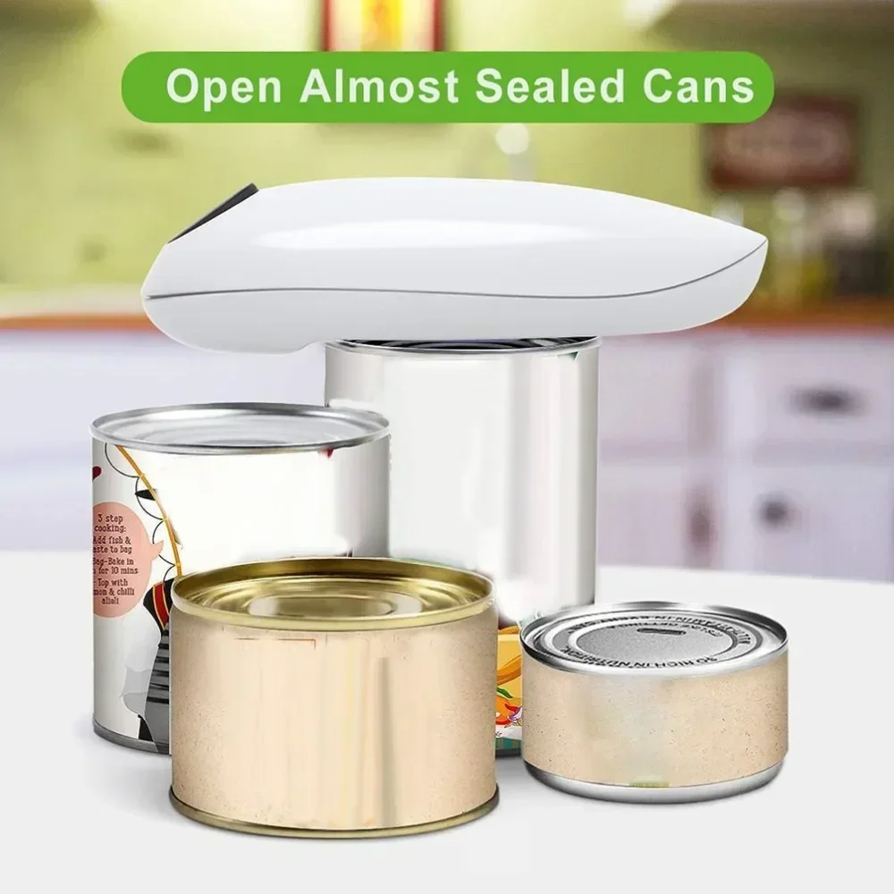 Automatic Jar Opener Electric High Power Tin Can Open Machine Touch None Sharp Edges Jar Tin Opener Kitchen Gadgets Can Openers