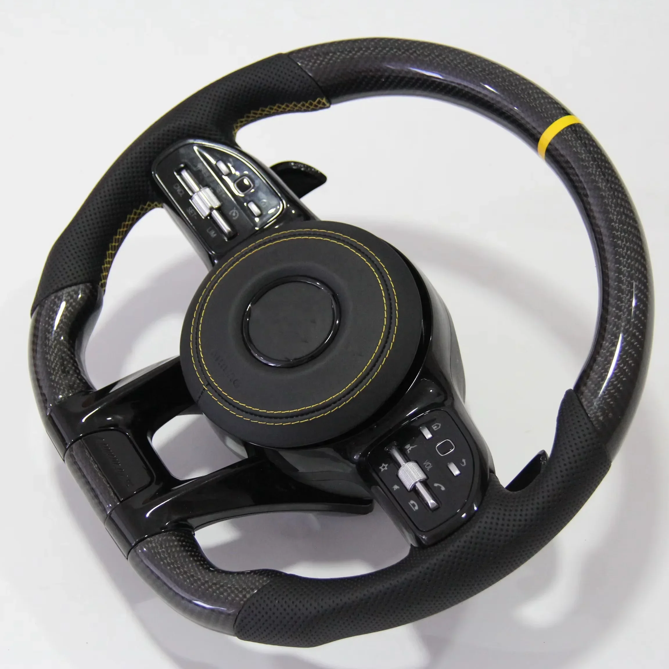 Hunter Auto Steering Wheel For 2012-2022 Mercedes-Benz All Series AMG Style Carbon Fiber Steering Wheel