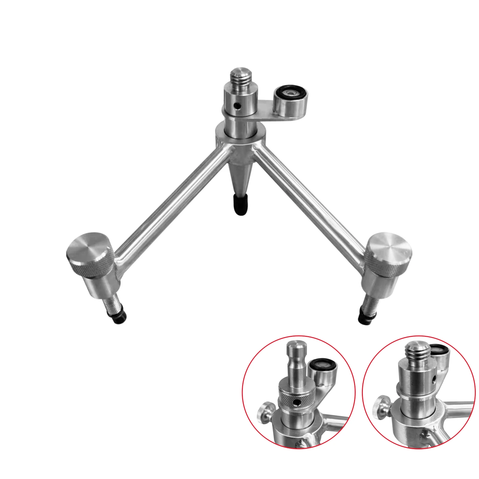 11cm Stainless Steel Prism Pole Mini Tripod with Blisters Bubble for Leica & 5/8 Thread Amount Surveying Instrument Mini Tripod