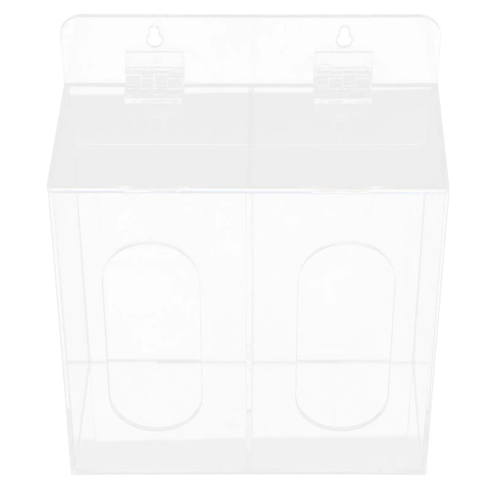 Face Mask Dispenser Acrylic Mask Storage Box Transparent Portable Compact Design Large Capacity Simple Elegant