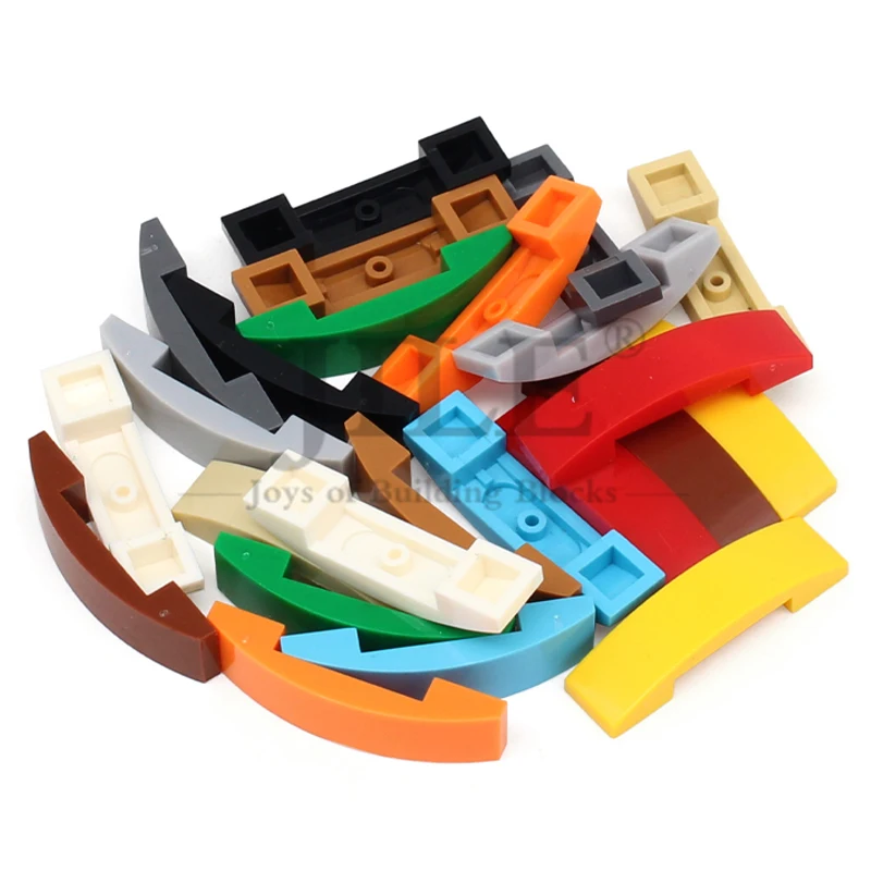30pcs Moc Slope Curved 4x1x2/3 Double 93273 DIY Building Block Bricks Compatible with Classic Assembles Particles Creative Toys view 6