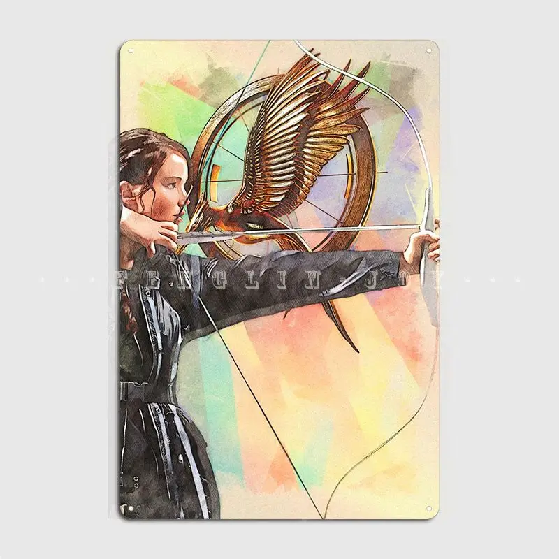 The Hunger Game Metal Plaque Poster Wall Mural Cave Pub Designing Painting Décor Tin Sign Poster