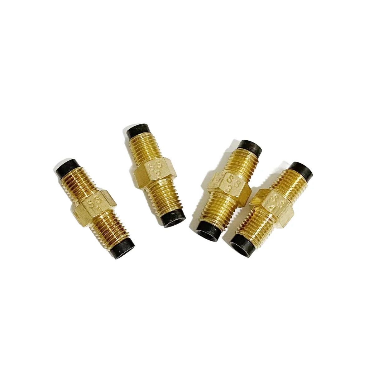 SS Type Brass Oil Flow Controler One Way Check Valve Distributor Separator Tube Pipe Fitting Connector For Lubrication System