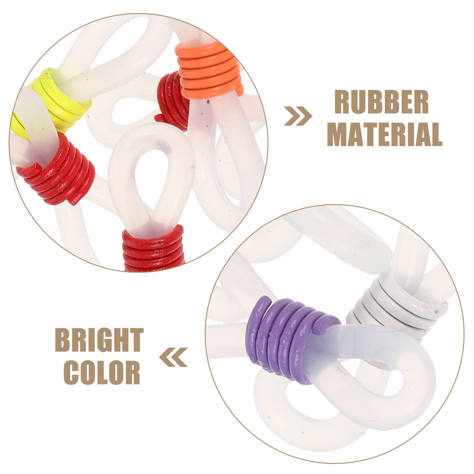 

100Pcs Eyeglass Chain Ends Rubber Connector Anti-Slip for Glasses Sunglasses Mask Cord Strap Accessories Eyeglass Chain Ends