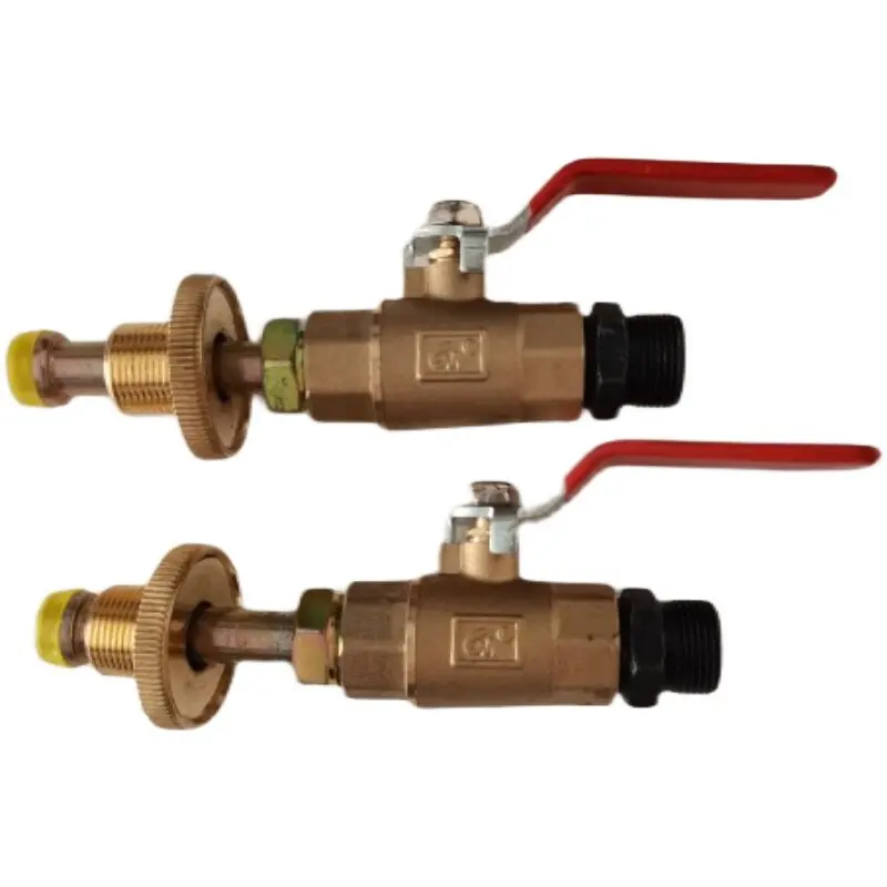 Liquefied gas air pump ball valve switch large flow handwheel switch connecting cylinder