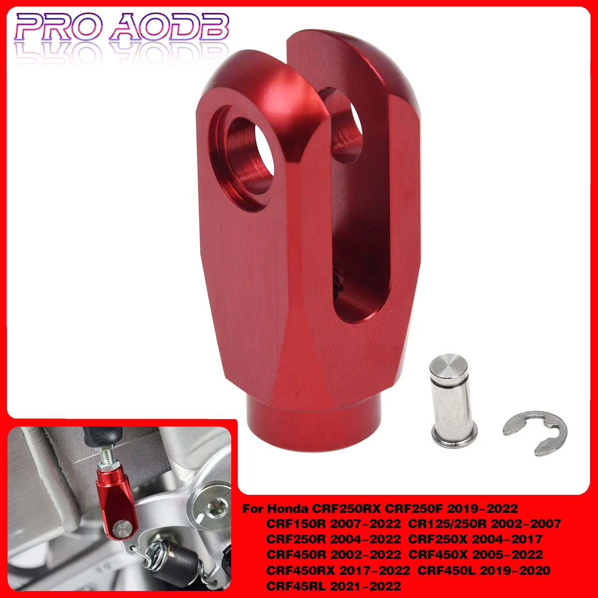 

CNC Rear Brake Clevis For Honda CR125R 250R CRF150R CRF250R CRF250X CRF250RX CRF250F CRF450R CRF450X CRF450RX CRF 450L 45RL 450R