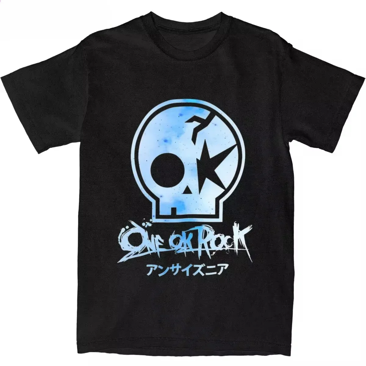 

Vintage One Ok Rock Tour Tengkorak Tshirts Men Round Neck Short Sleeve Tee Cotton Summer Oversize Hip Hop Harajuku YK2 Trend Top
