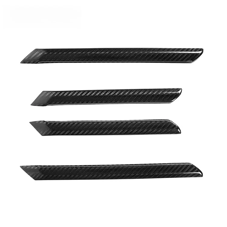 For BMW 5 Series I5 G60 G68 530Li 2024 Dry Carbon Fiber Door Panel Trim Strips Overlay Car Interior Accessories