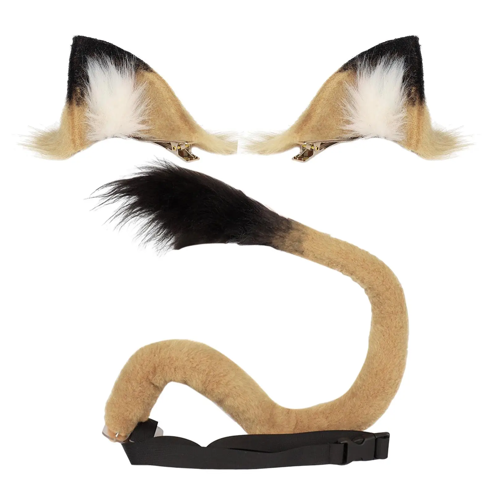 Pelúcia Clipe de Cabelo Caudas para Adultos e Crianças, Lion Ears, Animal Headband, Fantasia Cosplay, Acessório Traje, Moda, Clipes Menina