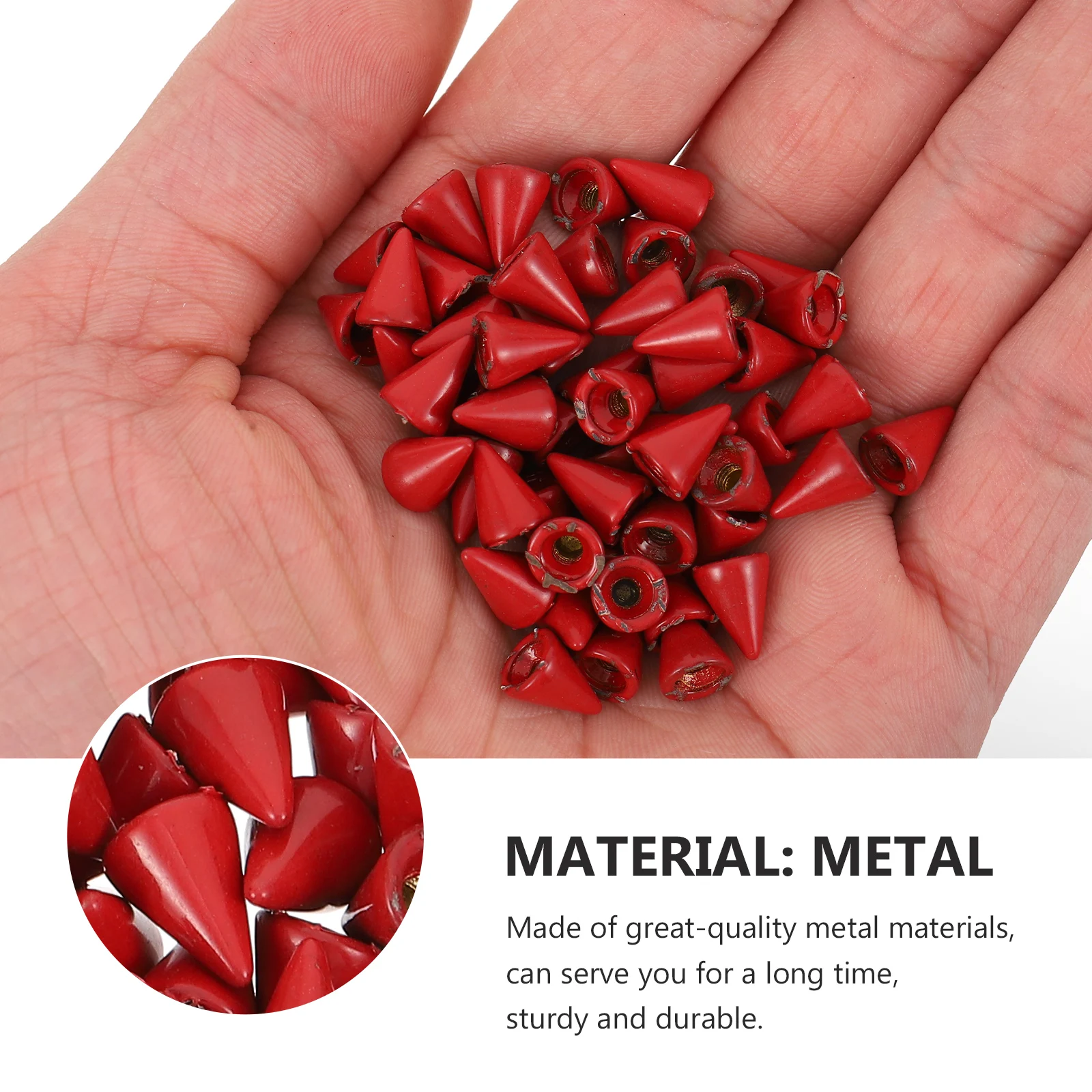 

100 set Phone Case Rivets Decorative Metal Punk Spikes Diy Accessories Shoe Bag Clothing Diy Rivets Hardware Fittings