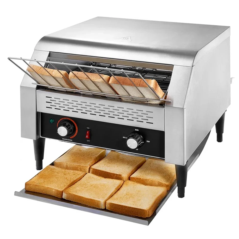 Professional High Output Conveyor Toaster 450 Slices Per Hour Electric Commercial Food Toaster Machine