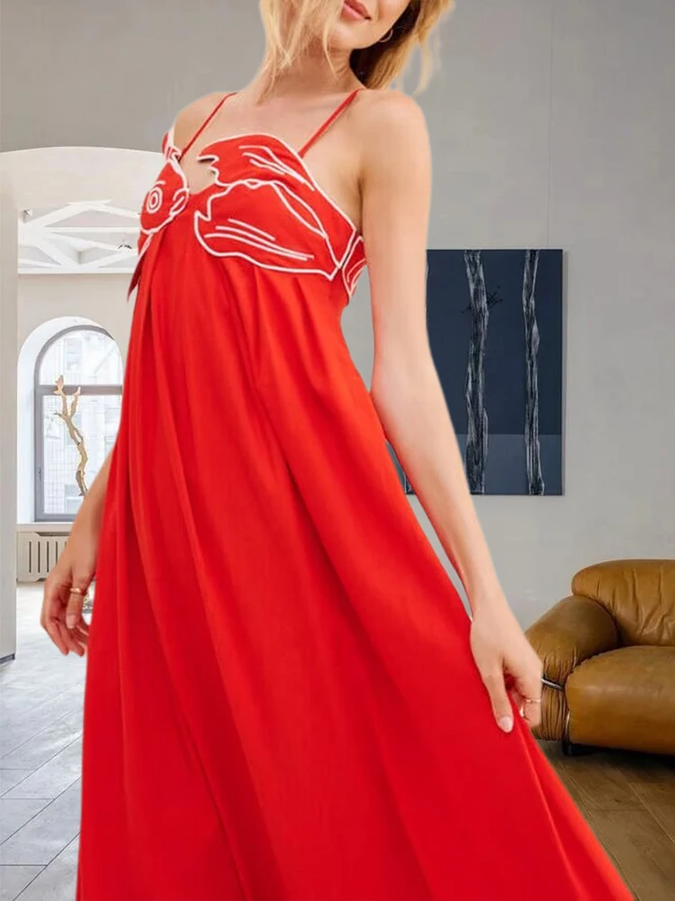2025 ชุดสตรีฤดูร้อน 3DปลาจีบSlip Dressesหญิงใหม่Elegant Casualอินเทรนด์สุภาพสตรีเสื้อผ้าสบายๆA-Line Dress