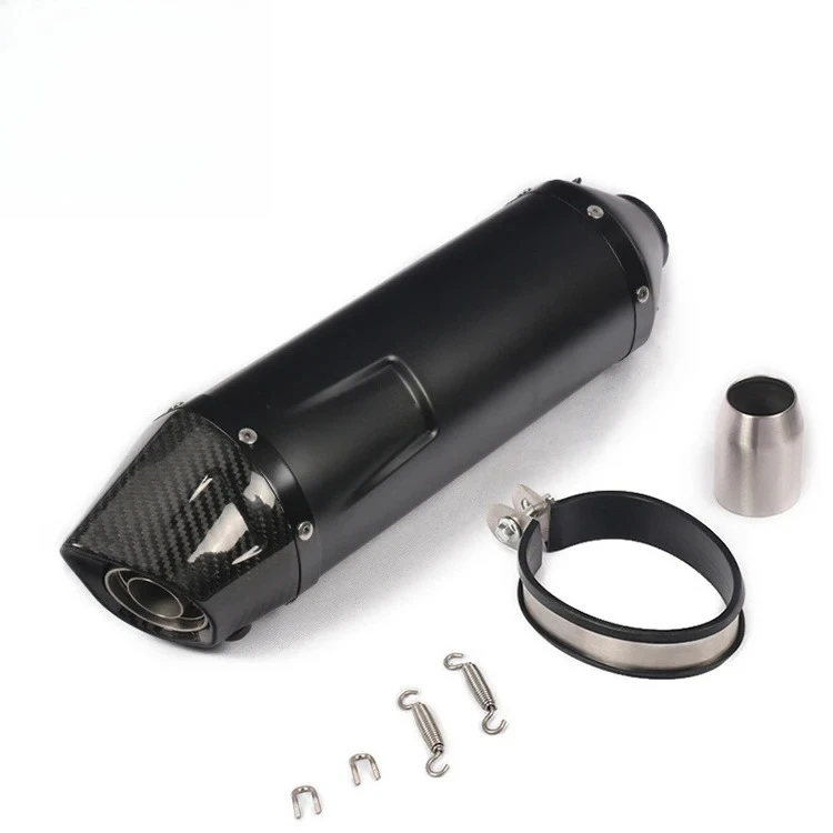 Silenciador de escape de fibra de carbono de 51MM, Escape de motocicleta de carreras para CBR 650 Ninja 400, Escapes de escape deportivos