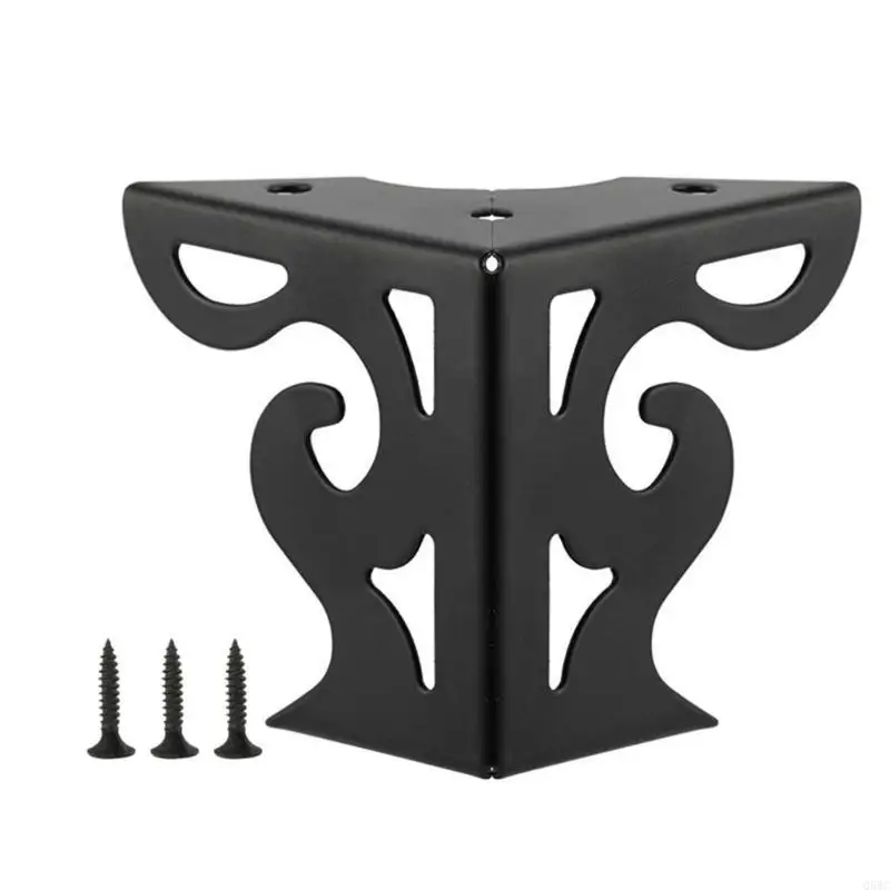 

Iron Furniture Legs with Hollows Pattern Decorative Metal Legs Iron Legs Flower Designs for Sofa Table Cabinet Bed Q5WC