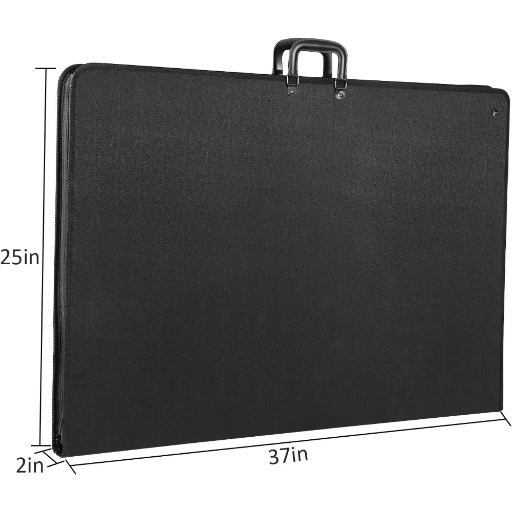 Estojo para carteira - 24 x 36 polegadas - leve, durável - alça de ombro e opções de manuseio - três bolsos internos