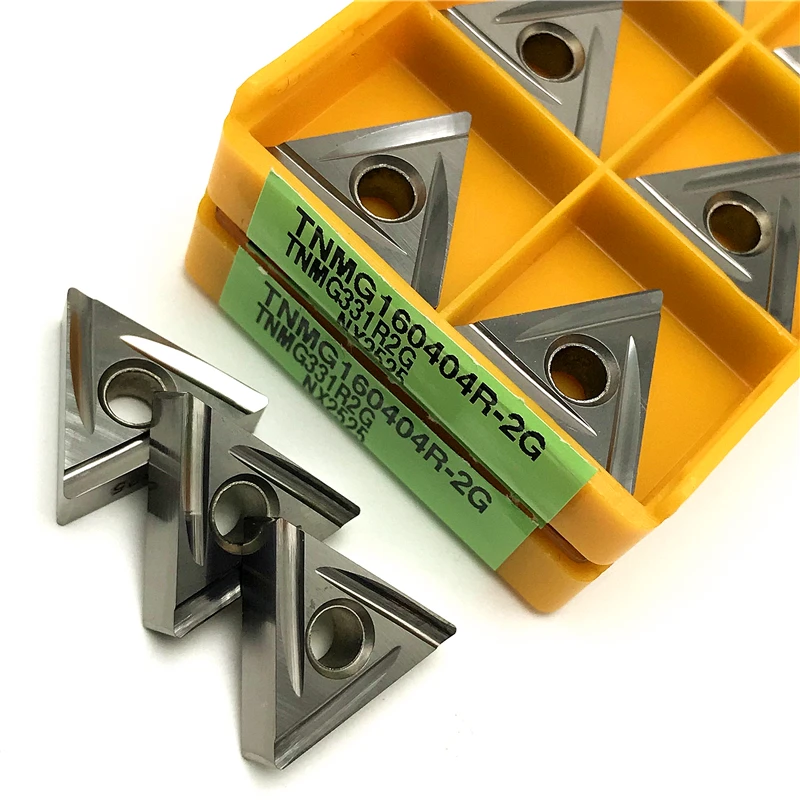 TNMG160404R TNMG160404L-2G NX2525 Cermet herramienta de torneado externo insertos de torneado de acabado CNC cuchilla de torno de corte de alta calidad