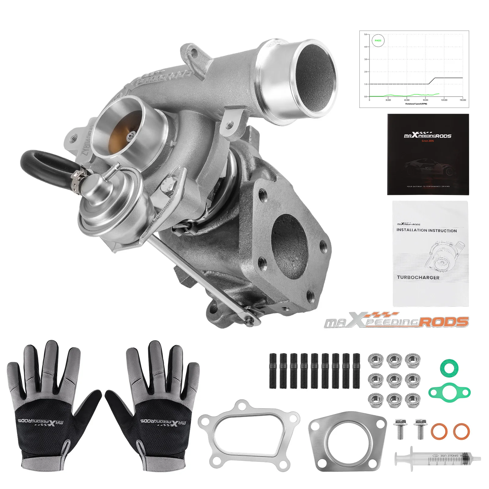 Billet Wheel K0422-582 Turbo Turbocharger Kit For Mazda CX-7 Speed 3/6 2.3L MZR DIS 190kW 258HP 2006-2014