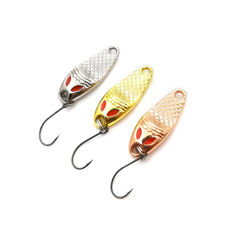 New 1pcs Lure Spoon Fishing Lures Pesca Wobblers Spinner Baits Shads Sequin Metal jigging For Carp Fishing Topwater Isca Bass