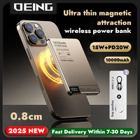 10000mAh Alloy Magnetic Wireless Power Bank 20W Qi2 Fast Charger For iPhone Xiaomi Samsung Backup Battery For Magsafe Powerbank