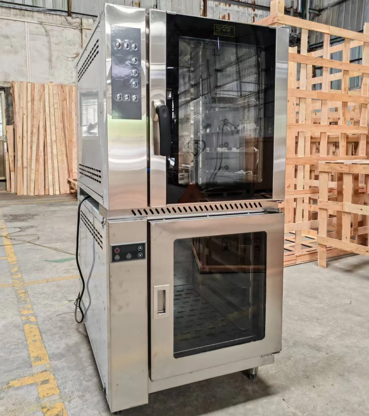 Industrial Electric/Gas Convection Oven Dough Proofer Commercial Stainless Steel Baking Oven Overheat Protection for Bakery