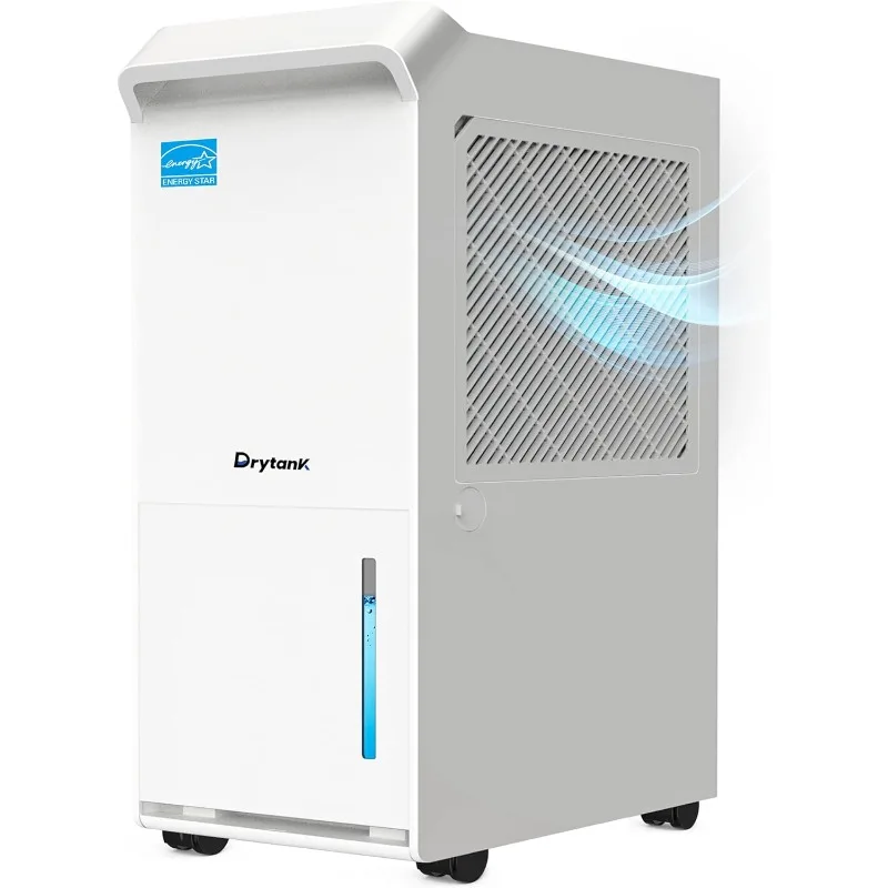 1,500 Sq.Ft Energy Star Dehumidifier for Basement with Drain Hose, 22 Pint 2019 DOE DryTank Series Dehumidifiers for Large Room