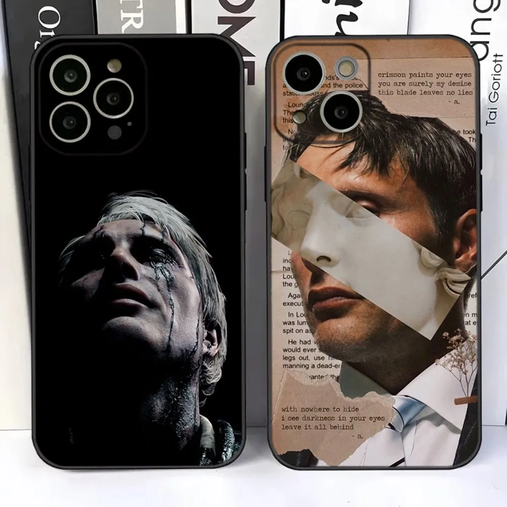 M-Mads Mikkelsen Phone Case For iPhone 15,14,13,12,11 Plus,Pro,Max,XR,XS,X,7,8 Plus,SE,Mini Silicone Soft