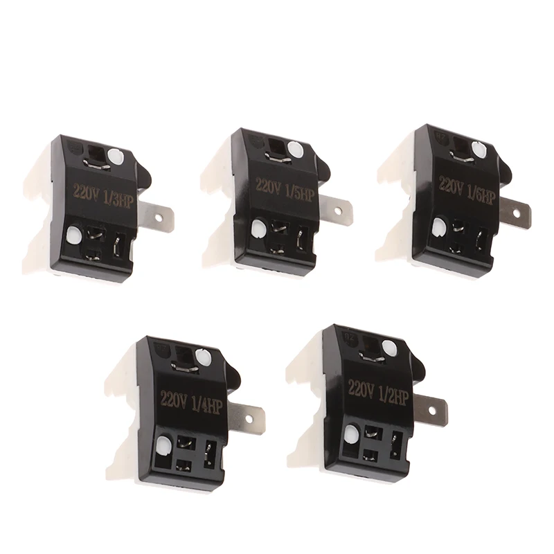 QP1/2 1/3 1/4 1/5 1/6HP Starter รีเลย์ 1 Pin ตู้เย็น Starter รีเลย์ตู้เย็น Overload Protector สําหรับเครื่องทําความเย็น