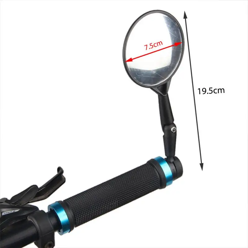 Universal Bicycle Rearview Handlebar Mirror Adjustable 360 Degree Wide-Angle Rear View For MTB Road Bike Bike Accessories