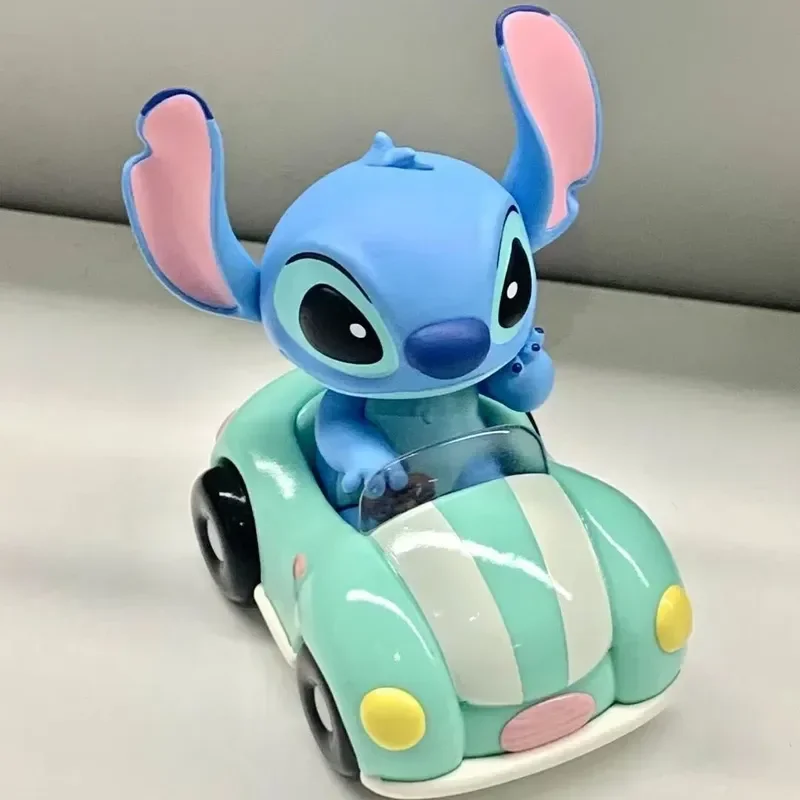 8cm Lilo Stitch Anime Figures Stitch Figure Trip Collection Blind Box Anime Surprise Box Mystery Stich Riding Doll Ornament G'I'