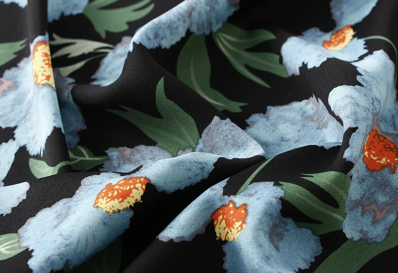 2025 New Fashion Elastic Waist Retro Printing Long Mermaid Skirt  Vacation Style High Split Slit Fishtail Skirts for Women