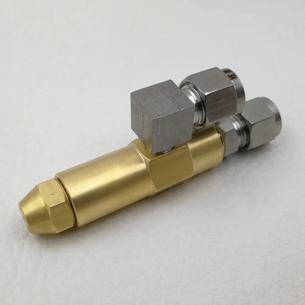 Brass Nozzle Siphon Nozzle Stainless Steel Fittings Fan Spray Atomizing Nozzle Fine Atomization Threaded Style Oil Burner Nozzle