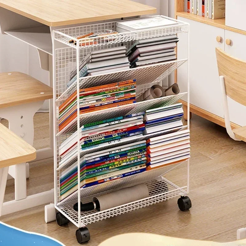 

Simple Desk Side Bookshelf Desk Side Small Bookshelf Removable Desk Side Shelf Classroom Storage Primary School Students