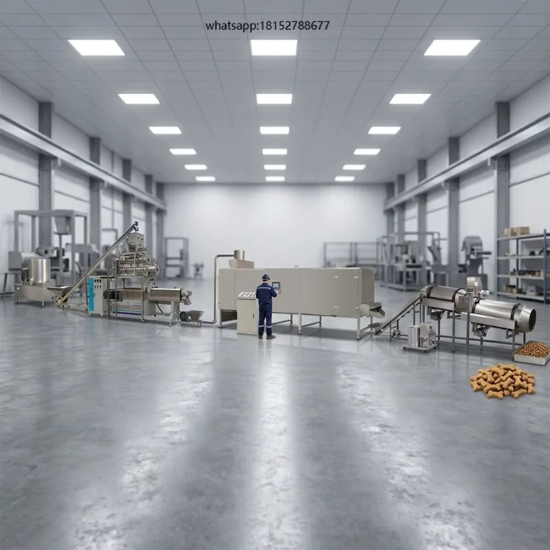 Pet Dog Snack Food Extruder Machine Plant Cat Pellet Making Machine Line Equipment