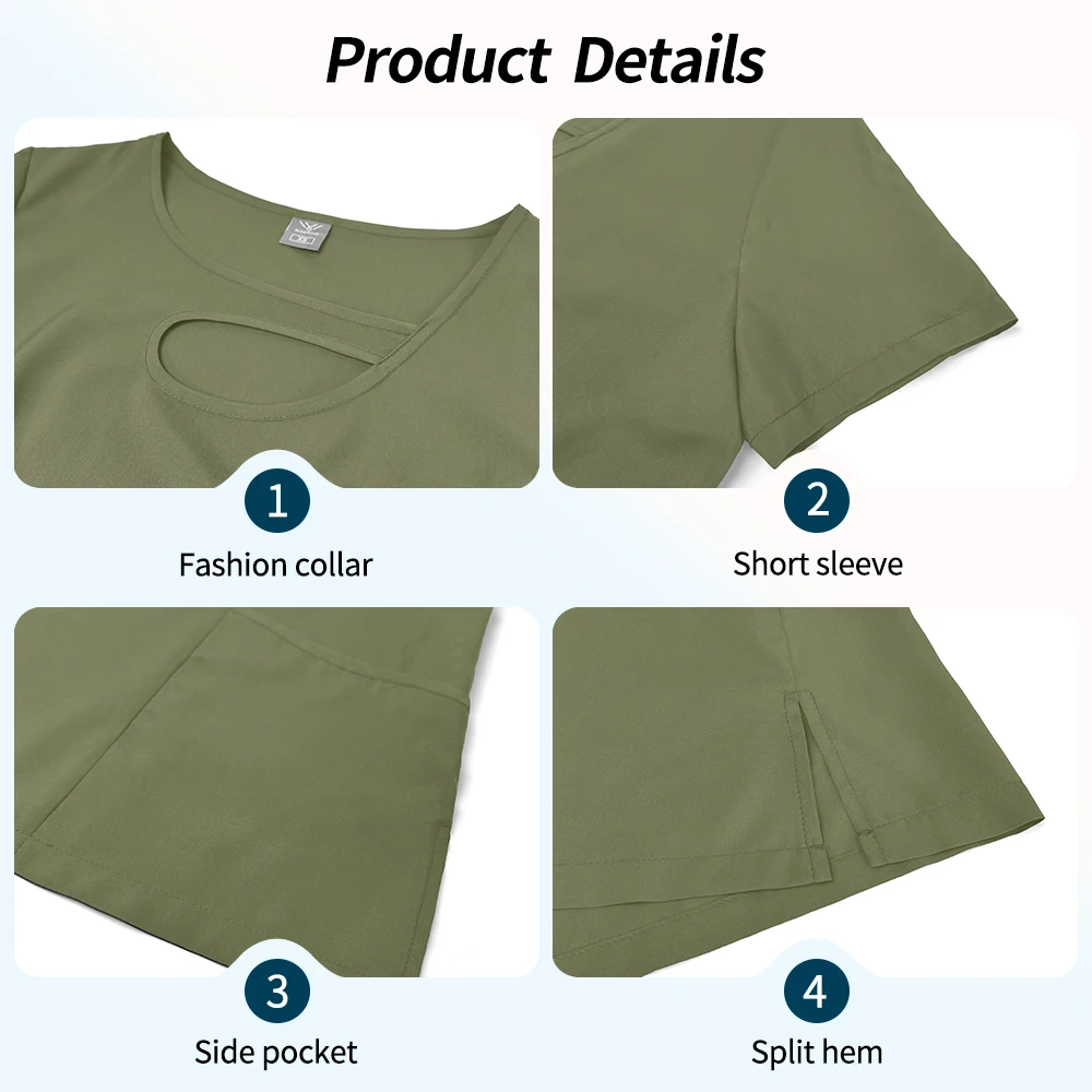 Veelkleurige Ziekenhuis Arts Werkkleding Medisch Verpleegster Uniform Vrouwen Scrubs Top + Broek Huisdier Klinische Chirurgie Set Schoonheid Uniformen S-XXL