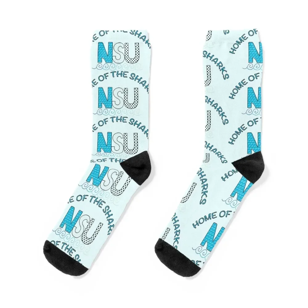 Nova Southeastern University Socks men cotton high quality Men's Ladies Socks Men's