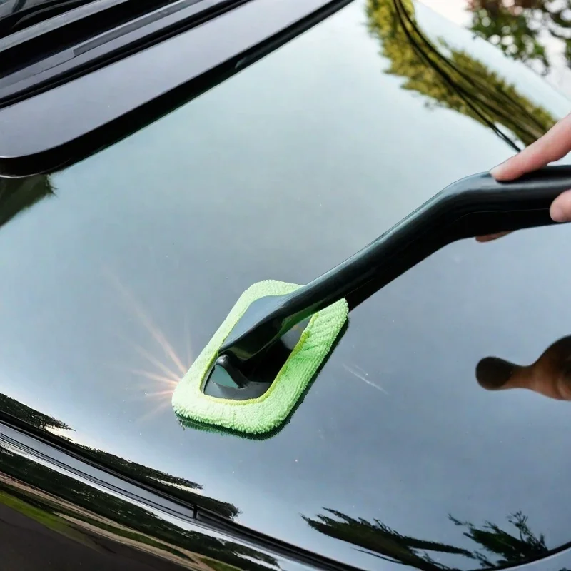 Car windshield cleaning brush microfiber brush windshield wiper rotatable cleaning head car washing tools