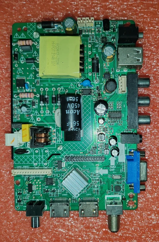 

ZP.3663LUA.818R01 Three in one TV motherboard physical photo, tested for 30-58v 25w 600mA