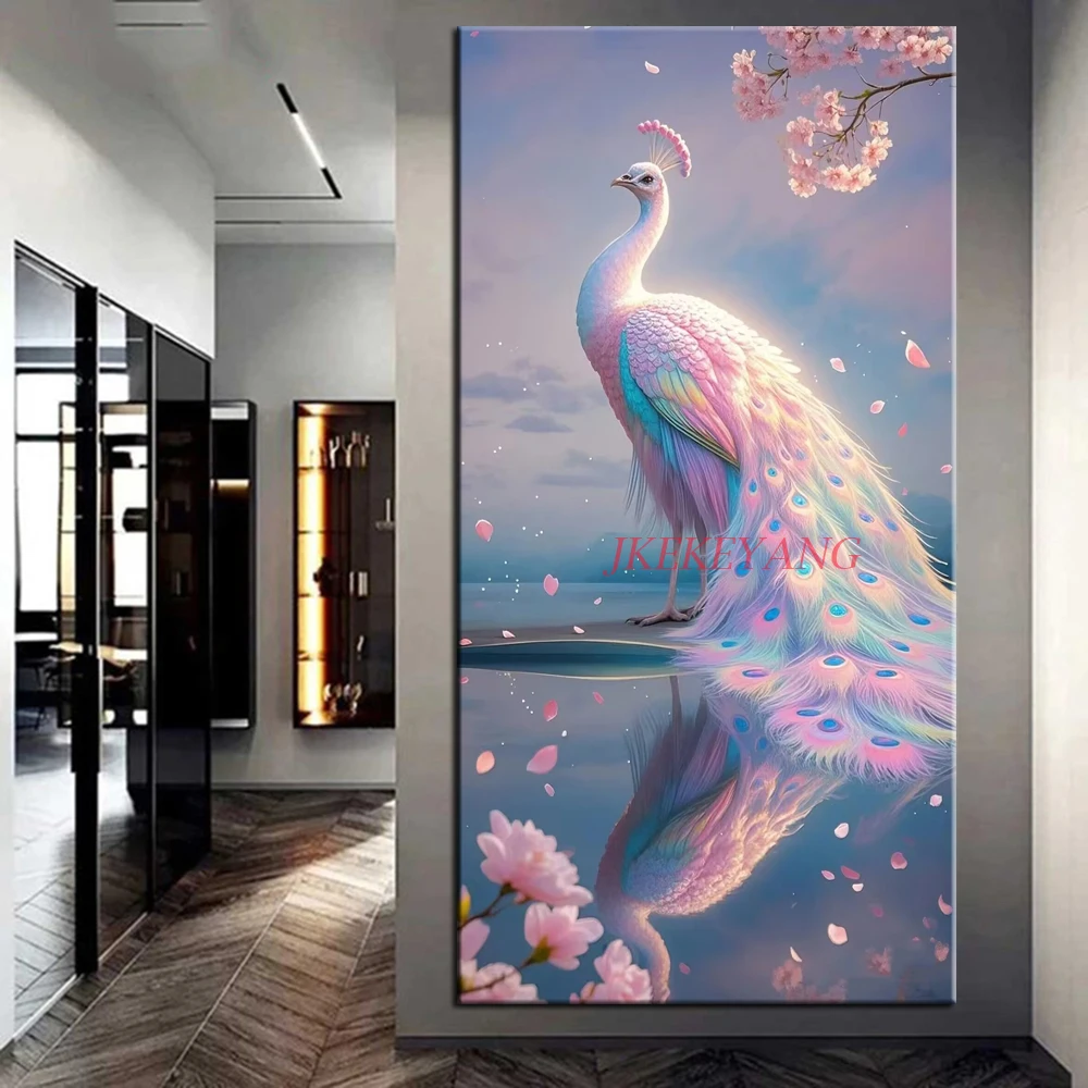 DIY Diamond Painting Cross Stitch Colorful Peacock Picture Full Drills Diamond Mosaic 2025 New Collection Home Decor Gift