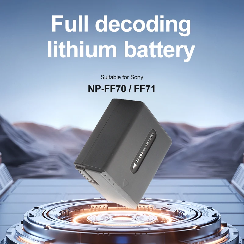 Ring Team NP-FF71 NP-FF70 Rechargeable Battery and Charger for Sony NP FF71 NP FF70 NPFF71 NPFF70 DCR-HC1000 DCR-HC1000E