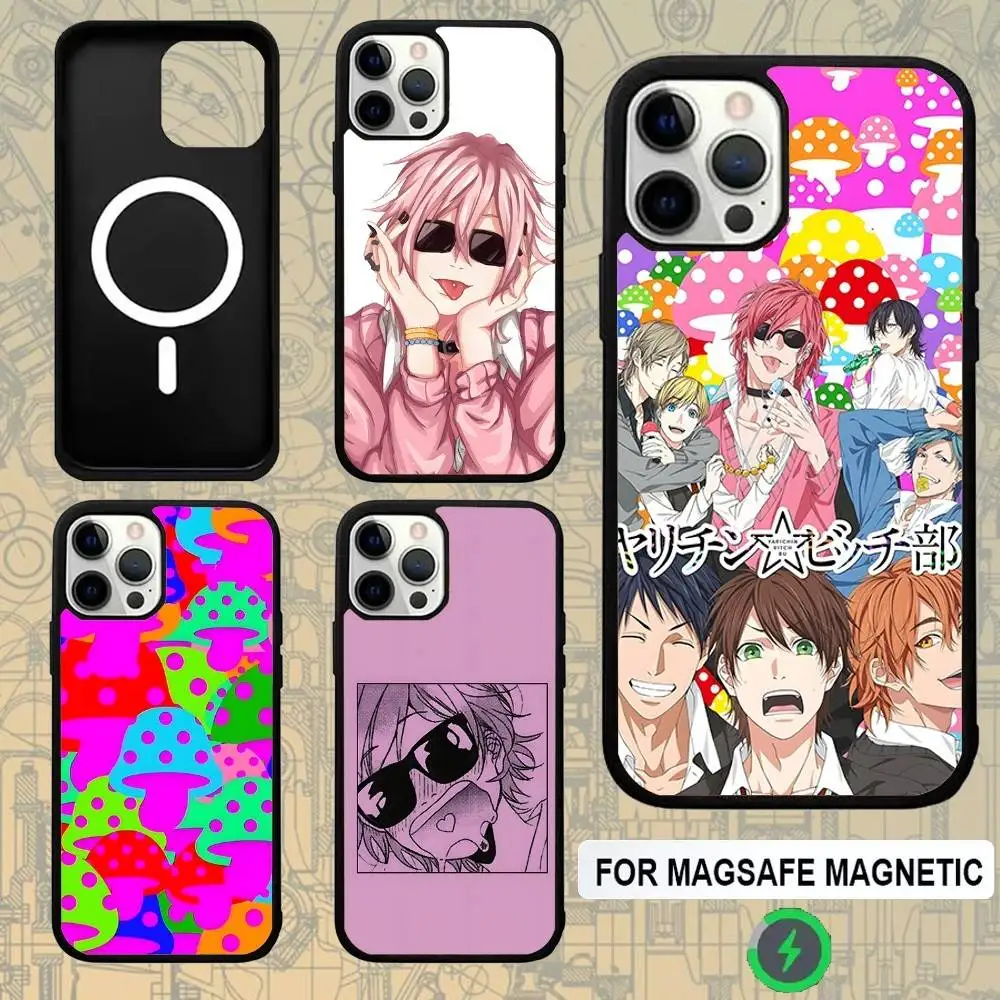 

Y-Yarichin Club Anime For Magsafe Wireless Charger Case For iPhone 15,16,17,13,14,11,12,Pro,Max,Plus,E,Air,Mini Protection