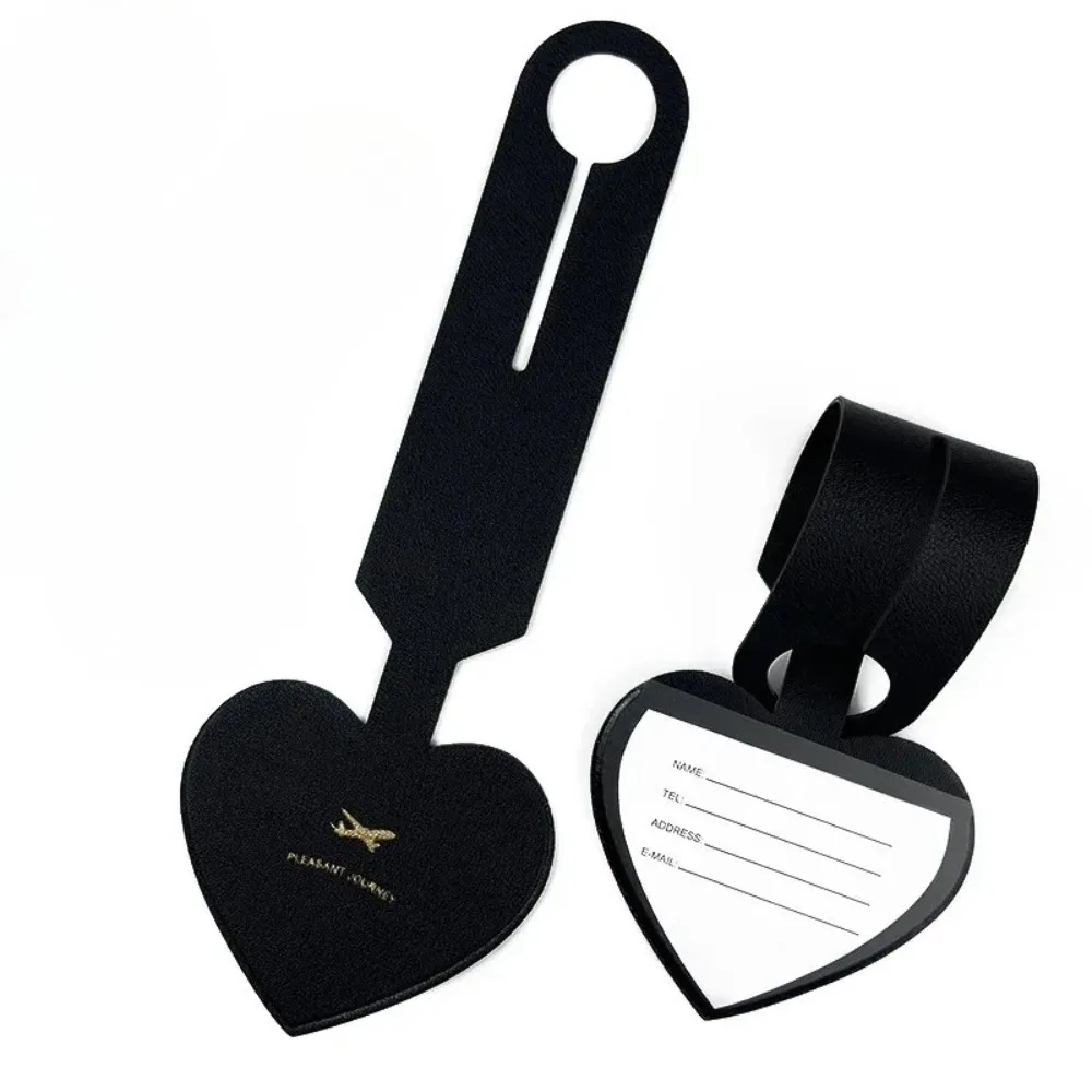 Colored Heart Cute Luggage Tag Women Men Holiday Travel Suitcase Tags Name ID Address Lable Travel Luggage Tags Accessories