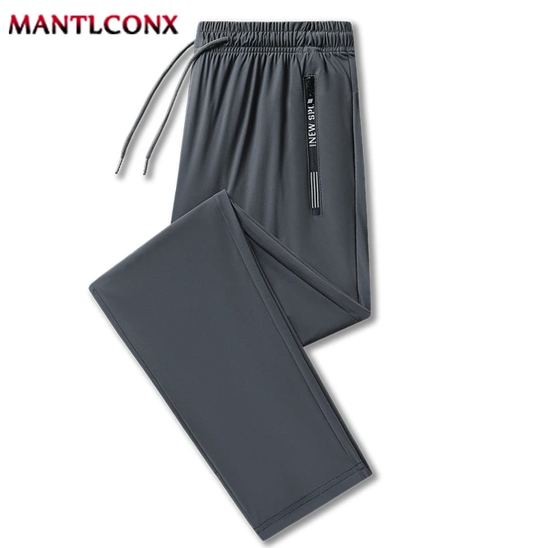 Summer Casual Pants Men Running Jogging Gym Fitness Quick Dry Trousers Men Outdoor Sports Pants Men Women Sweatpants Black 3XL