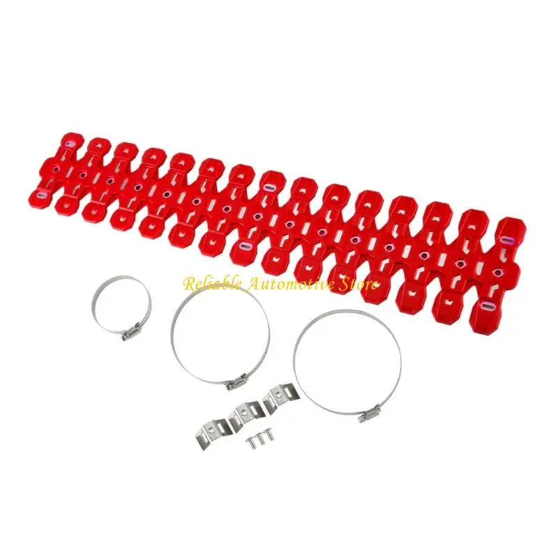 M68B Quick Mount Silicone Thermal Shielding set for Motorcycle Exhaust Burn Prevention
