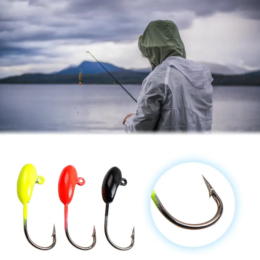 Fishing Hooks Lightweight Jig Hook Fishing Tools Sharp  Useful Offset Beak Steel Fishing Jig