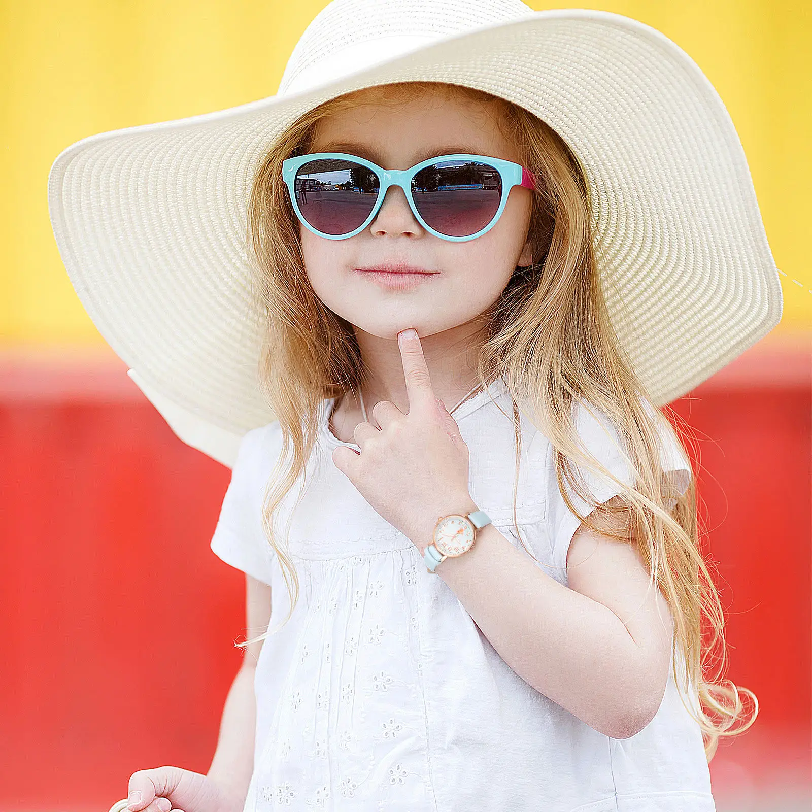 Luminous Girl Watch Adjustable Comfortable Design Easy to Read Dial Lovely Kids Wrist Watch Glow Quartz Timepiece Casual Use