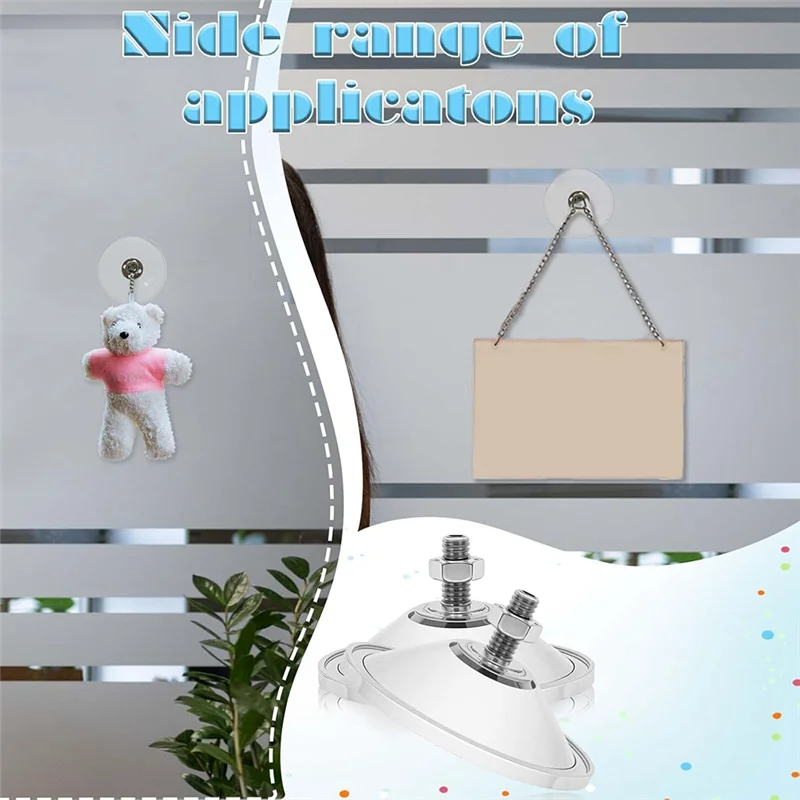 

【НОВИНКА】8 шт. сверхмощные присоски, прочные утолщенные оконные присоски, прозрачные присоски из ПВХ, 2,16 дюйма, большие присоски