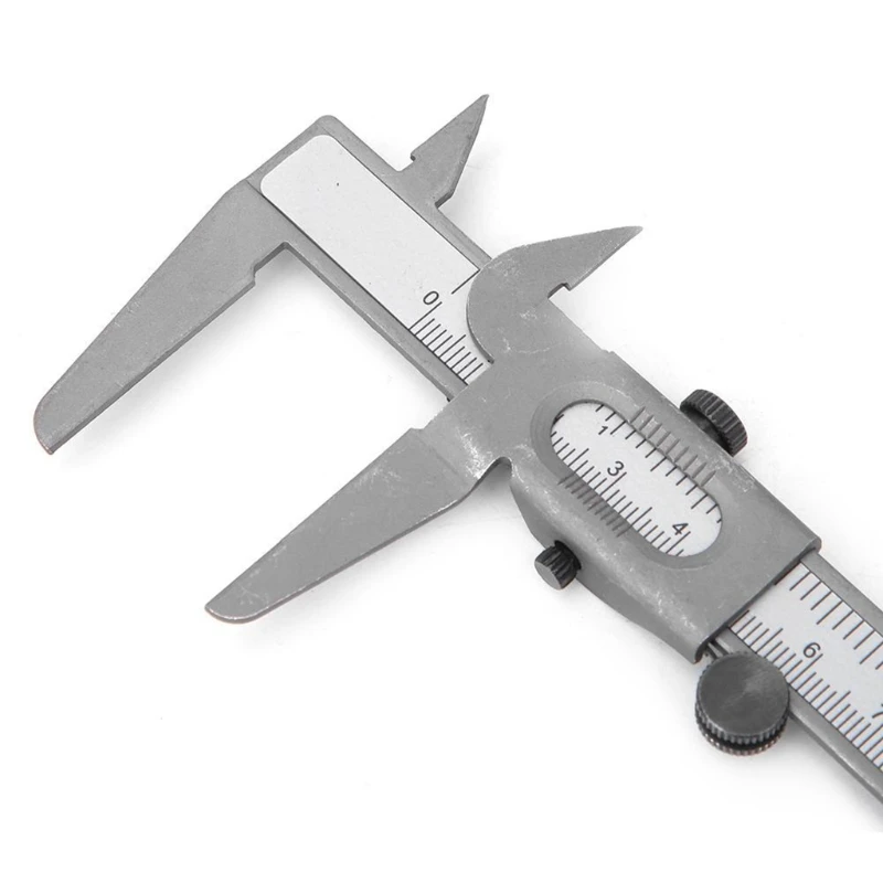 Caliper Vernier Ruler with Inch/Metric High Accuracy Metal Vernier Caliper Micrometer Gauge Measuring Tool 0-5 Inches