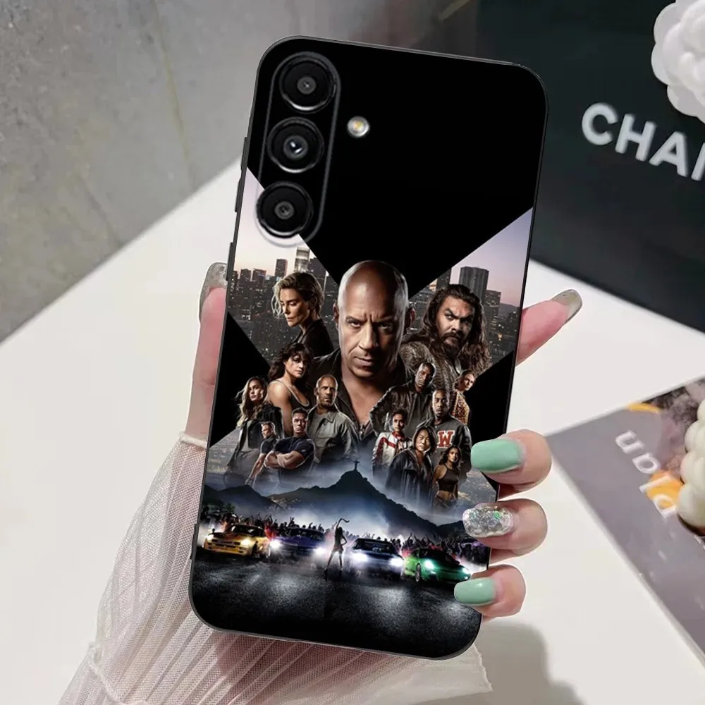 جراب هاتف فريد من نوعه سريع وf-Furious ، غطاء أسود ناعم لهاتف S24 ، S21 ، S22 ، S23 ، S30 ، Ultra ، S20 ، Plus ، Fe ، Lite ، Note ، 10000 ، 5G